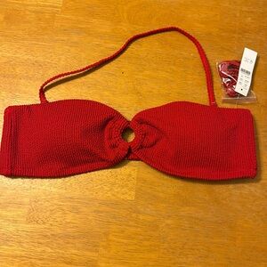 NWT J Crew Bandeau Swimsuit Top